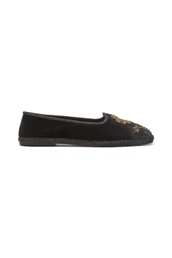 Hot Maliparmi BABOUCHE-BIJOUX THE PRECIOUS VELVET Negro