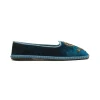 Sale Maliparmi BABOUCHE-BIJOUX THE PRECIOUS VELVET Verde pavo real