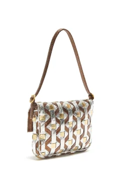 Best Maliparmi BOLSO PEQUEÑO AL HOMBRO EXOTIC WEAVING Dorado