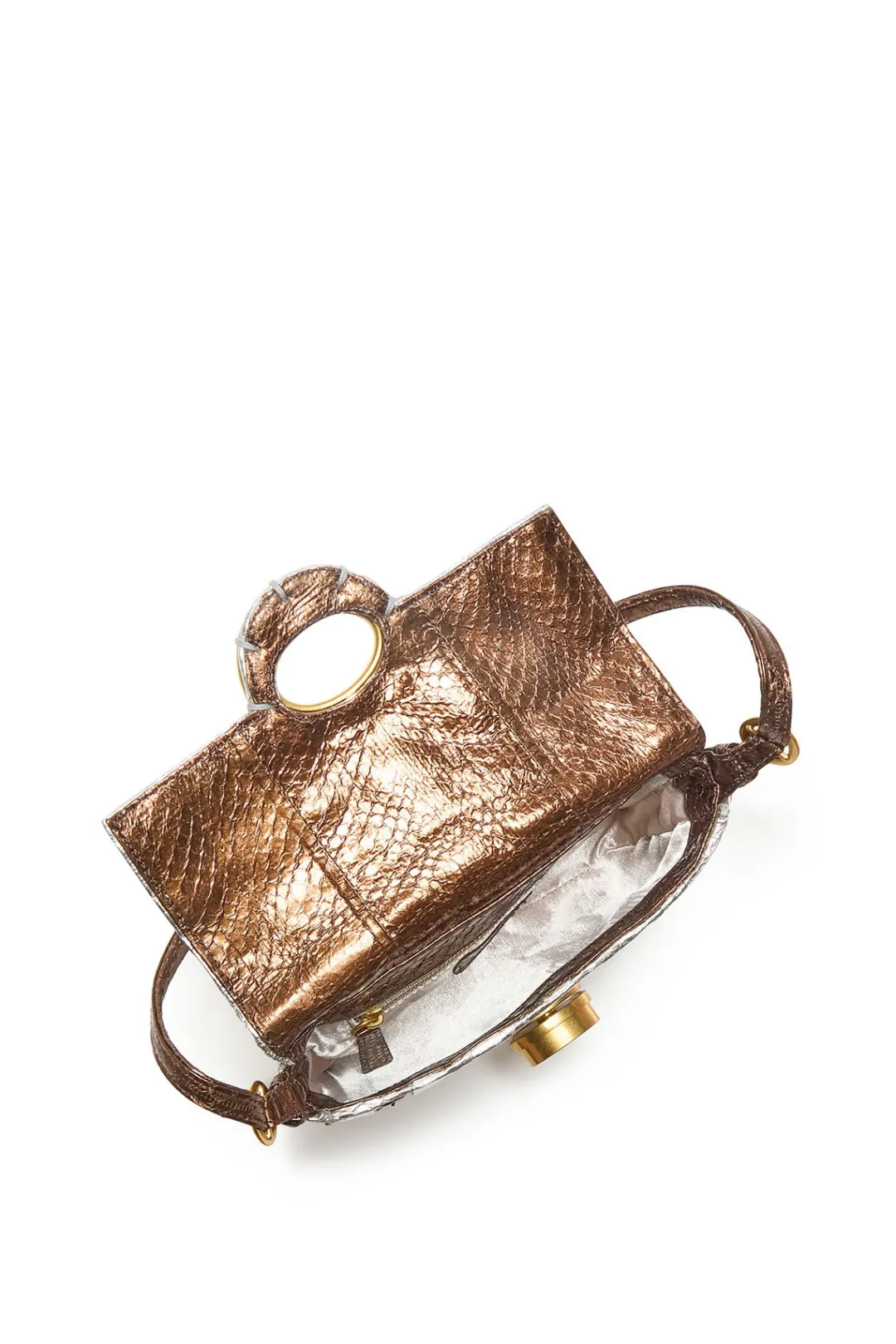 Best Maliparmi BOLSO PEQUEÑO AL HOMBRO EXOTIC WEAVING Dorado