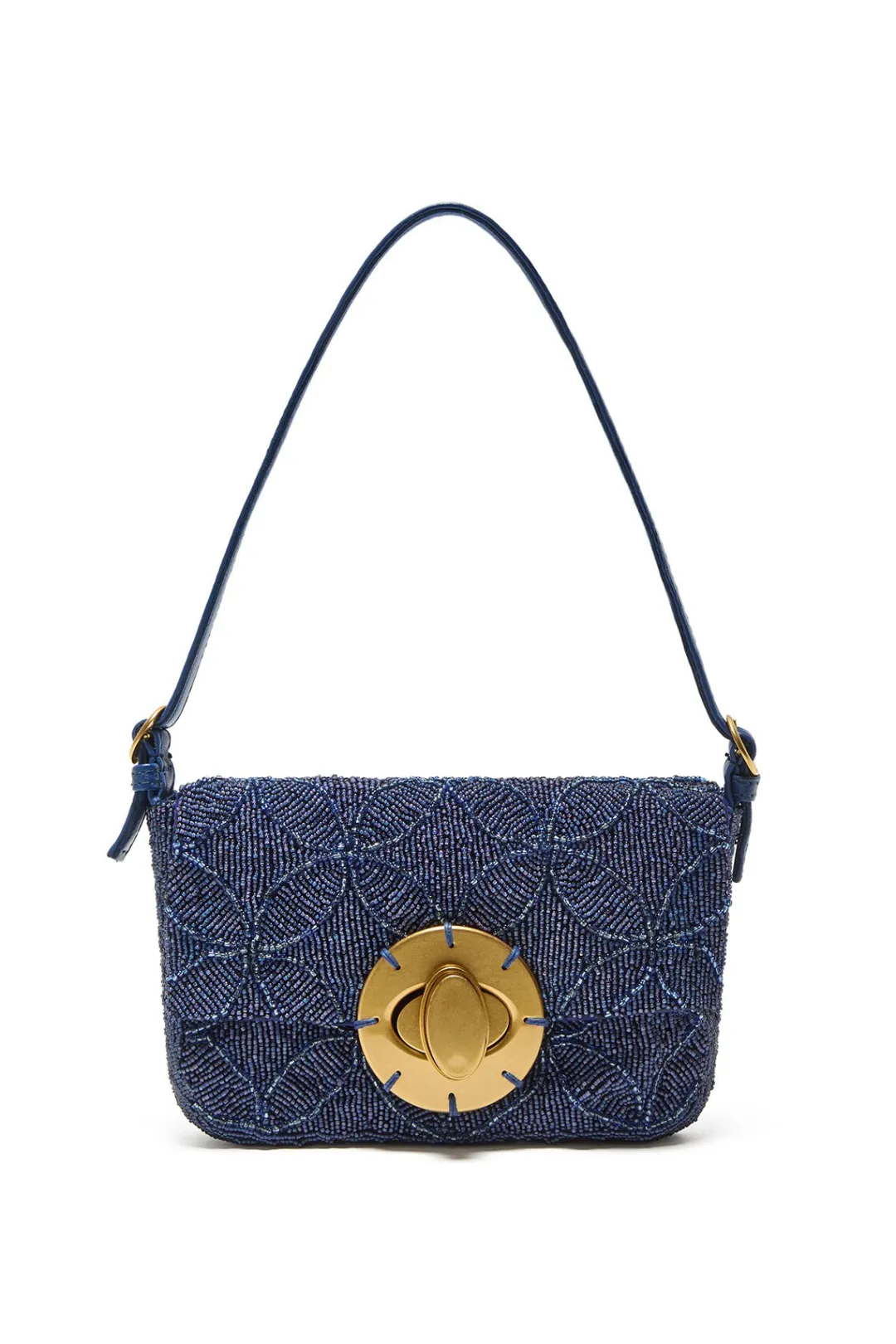 Sale Maliparmi BOLSO PEQUEÑO AL HOMBRO LUCKY BEADS EMBROIDERY Azul marino