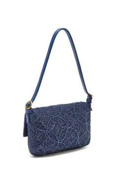 Sale Maliparmi BOLSO PEQUEÑO AL HOMBRO LUCKY BEADS EMBROIDERY Azul marino