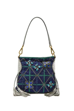 Hot Maliparmi BOLSO PEQUEÑO AL HOMBRO MAGNOLIA & STONES Plateado