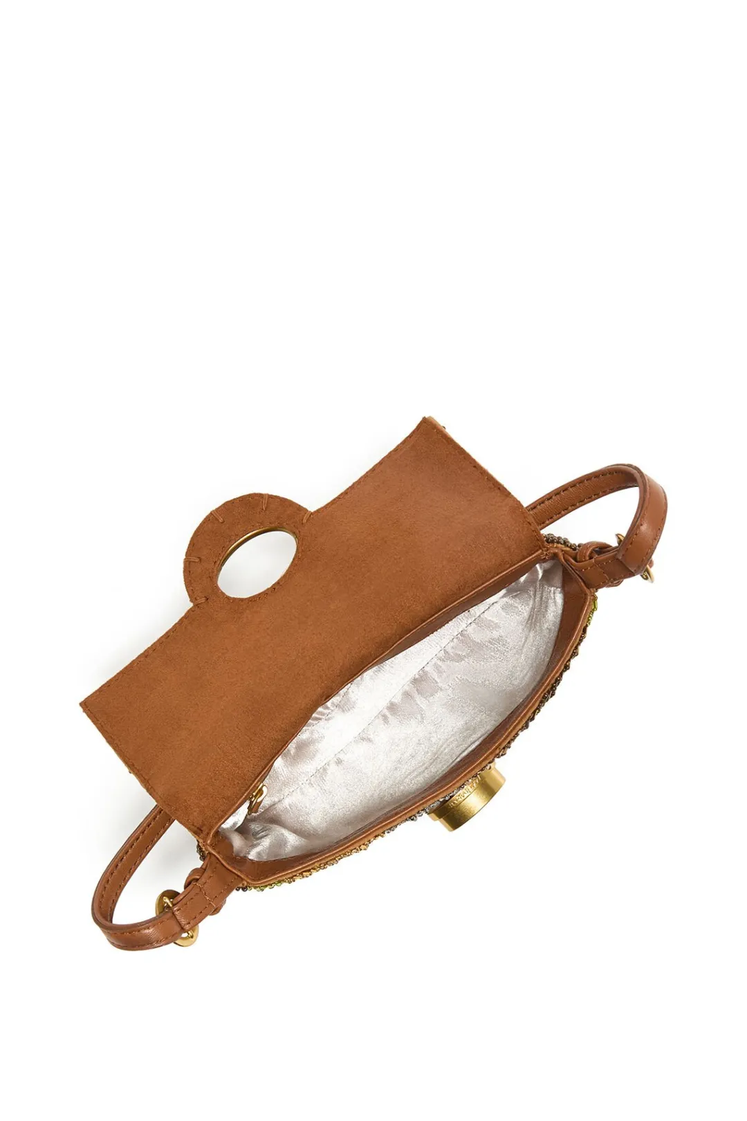 New Maliparmi BOLSO PEQUEÑO AL HOMBRO SUNRISE EMBROIDERY Dorado