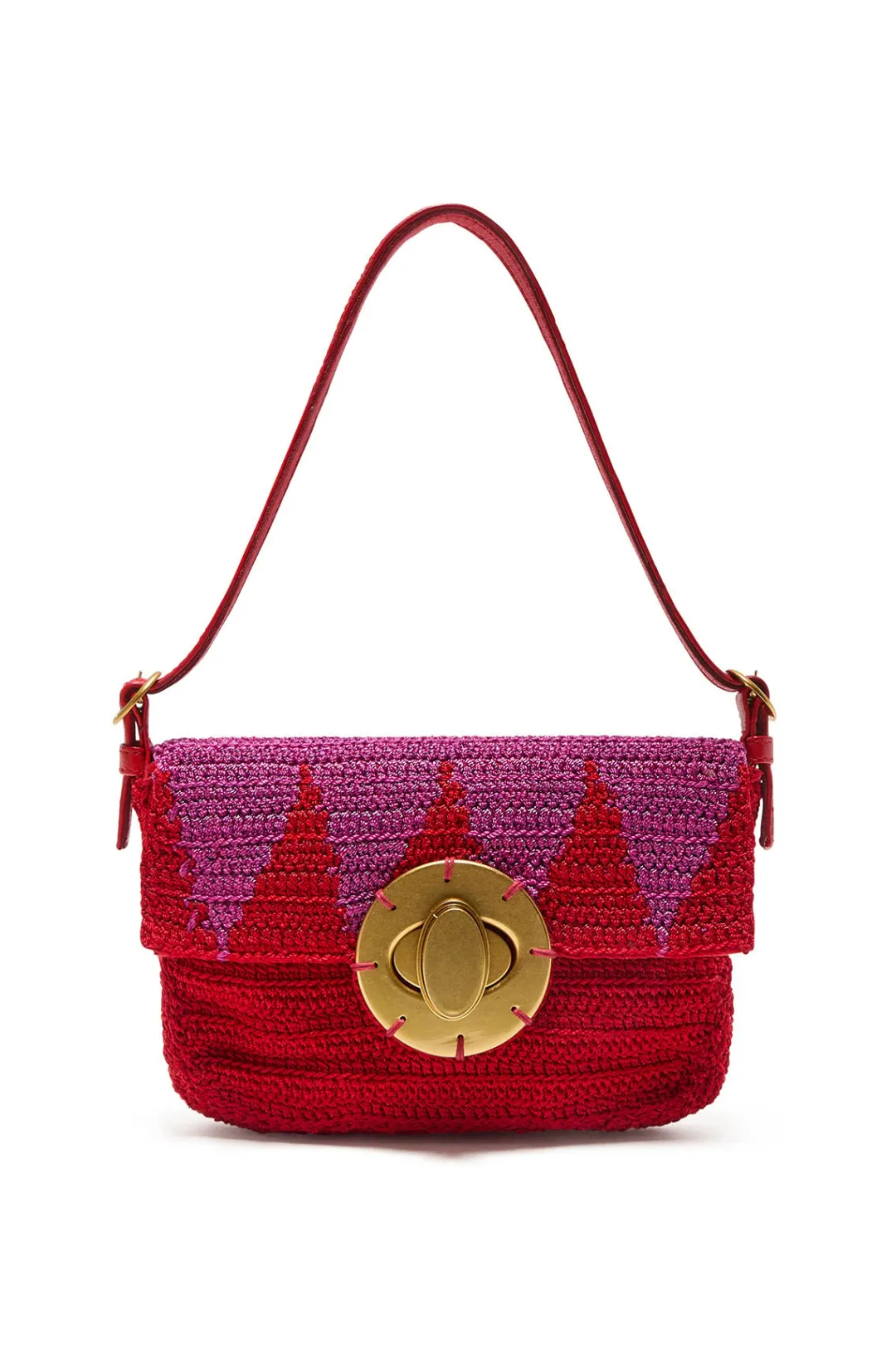 Discount Maliparmi BOLSO PEQUEÑO CROCHET BICOLOR Rojo