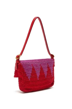 Discount Maliparmi BOLSO PEQUEÑO CROCHET BICOLOR Rojo