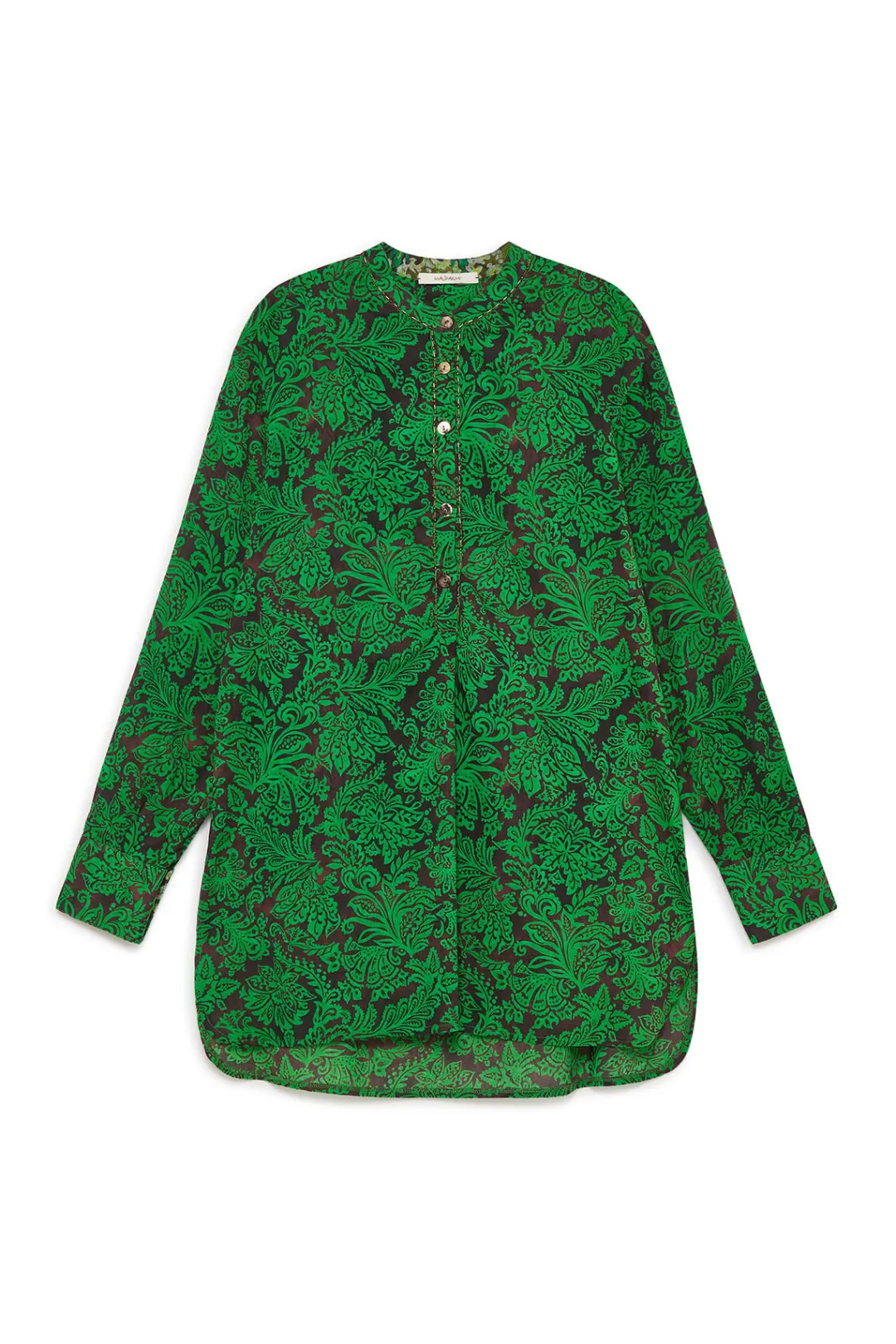 Hot Maliparmi CAMISA CAFTÁN MAGICAL FLOWER Marrón