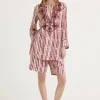 Hot Maliparmi CAMISA CAFTÁN WASHED STRIPES Rosa