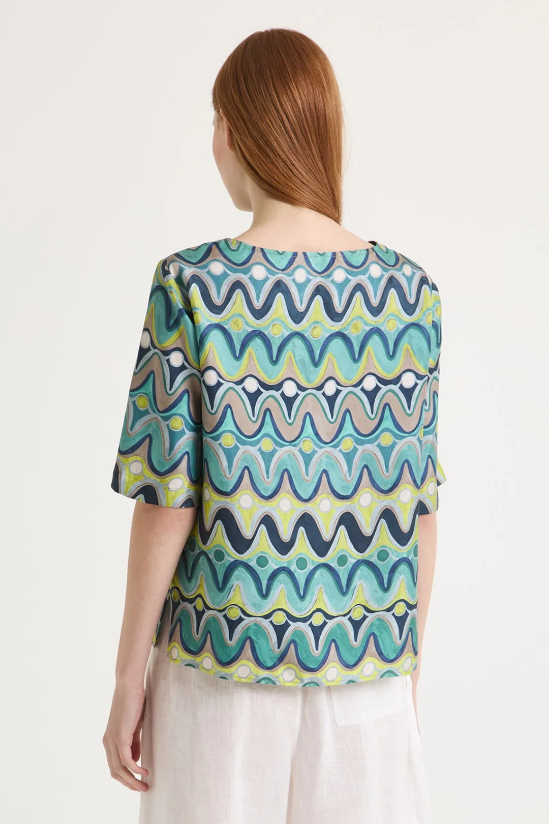 Outlet Maliparmi CAMISA COLLECTION PRINT Menta