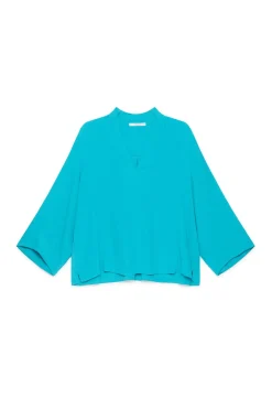 Hot Maliparmi CAMISA FLUID CREPE Turquesa