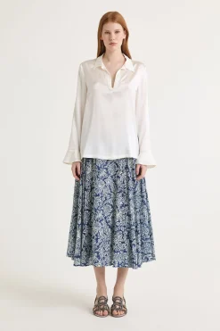Best Maliparmi CAMISA SILK SATIN Blanco