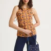 New Maliparmi CAMISETA CALEIDO FLOWER Naranja
