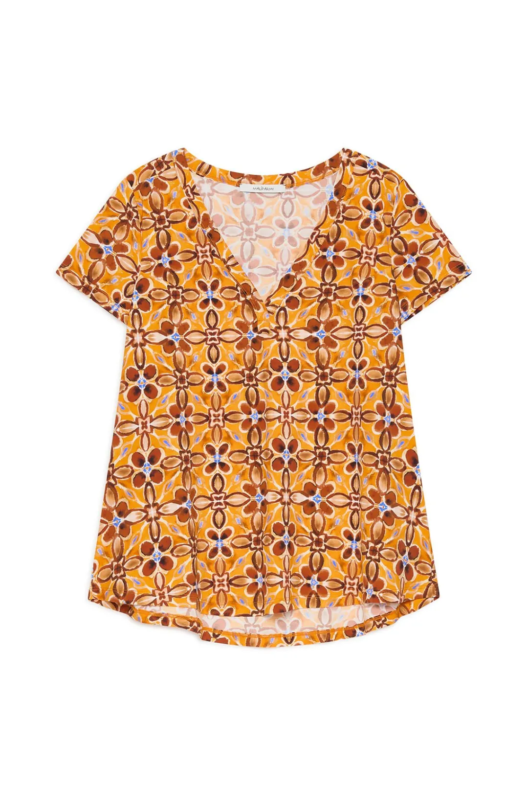 Discount Maliparmi CAMISETA CALEIDO FLOWER Naranja