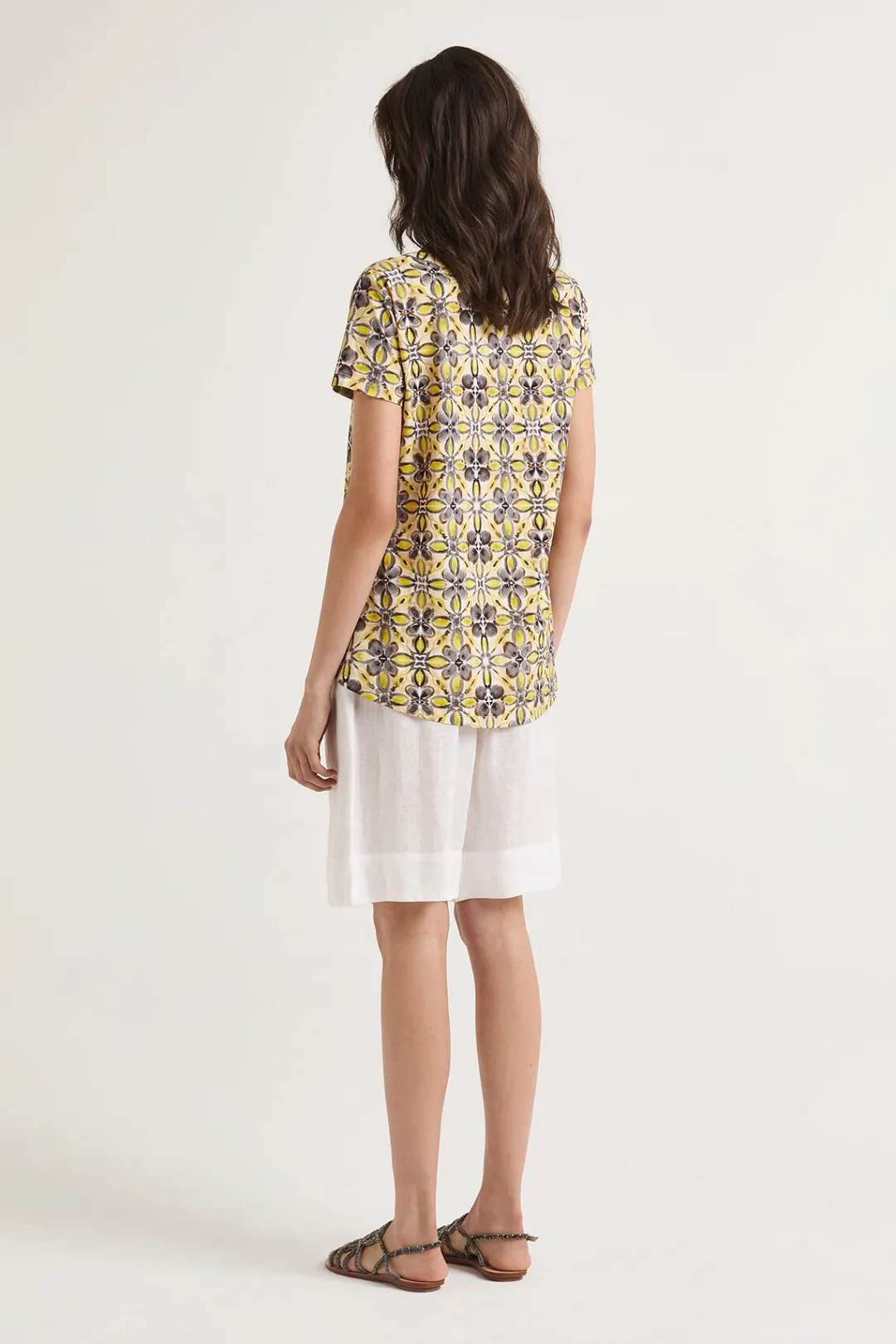 Outlet Maliparmi CAMISETA CALEIDO FLOWER Gris
