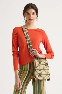 Sale Maliparmi CAMISETA SOFT JERSEY Naranja