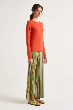 Sale Maliparmi CAMISETA SOFT JERSEY Naranja