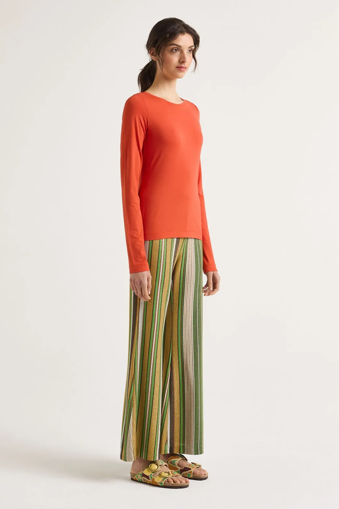 Sale Maliparmi CAMISETA SOFT JERSEY Naranja