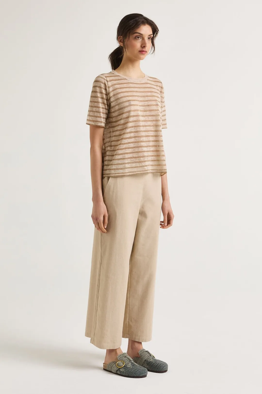 Best Maliparmi CAMISETA SUMMER LINEN Natural