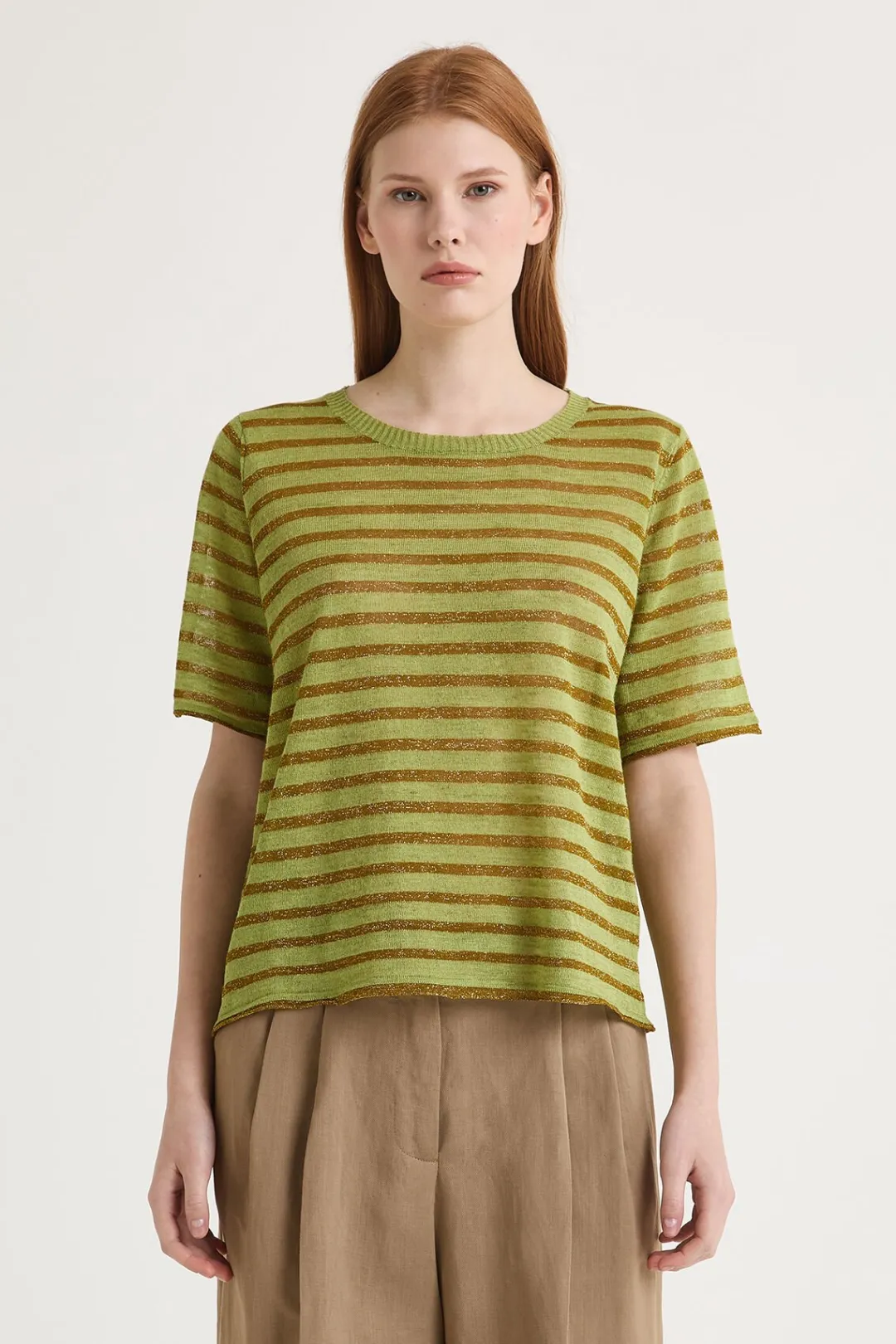 Best Maliparmi CAMISETA SUMMER LINEN Verde
