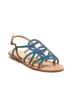 Sale Maliparmi CAPRI CUT SHADED EMBROIDERY Azul