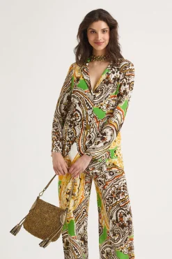 Sale Maliparmi CHAQUETA ARABESQUE PRINT Amarillo