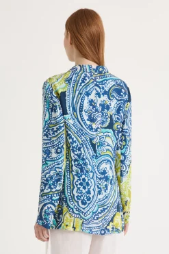 Hot Maliparmi CHAQUETA ARABESQUE PRINT Azul