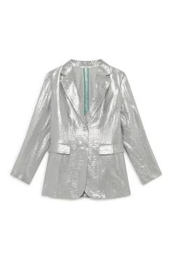 Outlet Maliparmi CHAQUETA EXCLUSIVE LINEN Plateado
