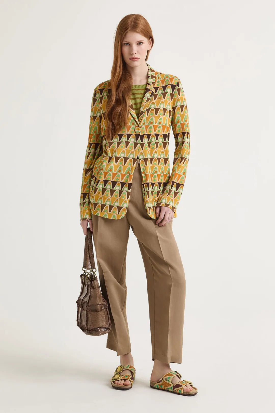 Best Maliparmi CHAQUETA GEOMETRIC MIMOSA Amarillo