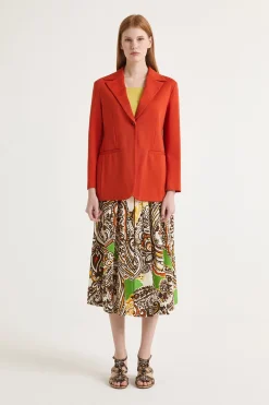 Hot Maliparmi CHAQUETA MILANO STITCHING Naranja