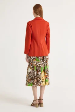 Hot Maliparmi CHAQUETA MILANO STITCHING Naranja