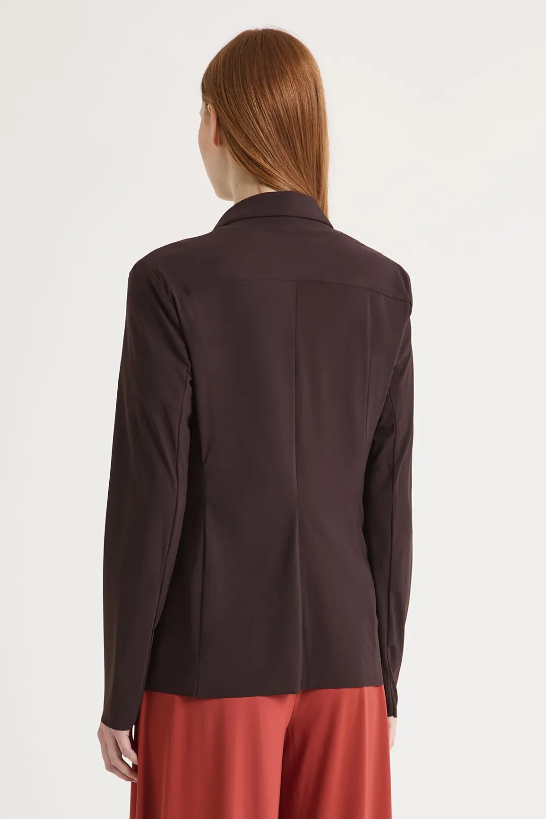 New Maliparmi CHAQUETA SOFT JERSEY Marrón oscuro