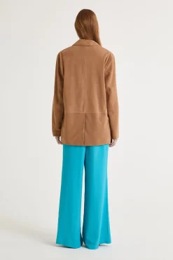 Best Maliparmi CHAQUETÓN SOFT SUEDE Camello