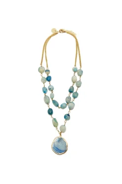 Hot Maliparmi COLLAR STONE CHAIN Azul