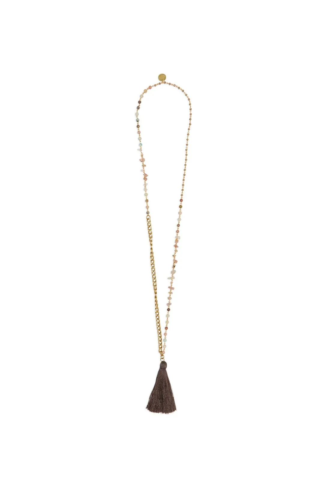 Discount Maliparmi COLLAR STONES & CHAIN Marrón