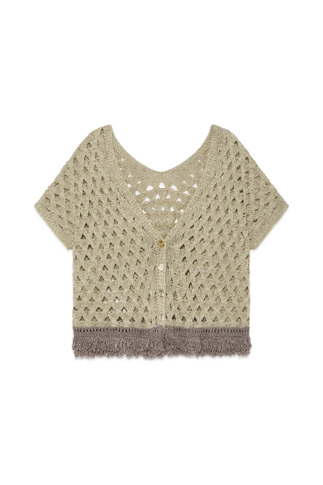 Sale Maliparmi CÁRDIGAN METALLIC Oro