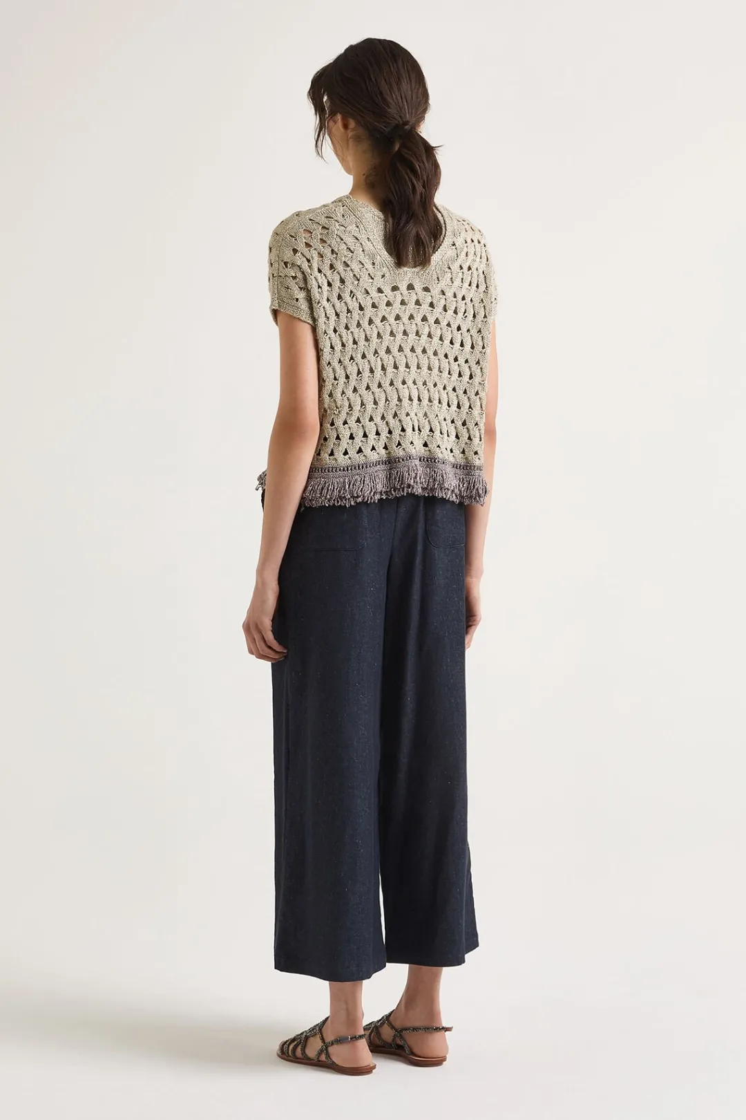 Sale Maliparmi CÁRDIGAN METALLIC Oro