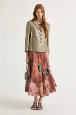 New Maliparmi FALDA BLOOMING SHIBORI Rosa