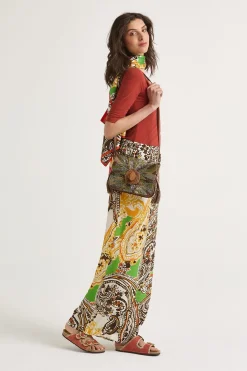 Outlet Maliparmi PANTALÓN ARABESQUE PRINT Amarillo