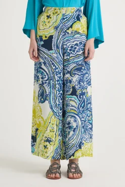 Sale Maliparmi PANTALÓN ARABESQUE PRINT Azul