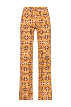 Best Maliparmi PANTALÓN CALEIDO FLOWER Naranja