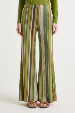 Best Maliparmi PANTALÓN COLORFUL STRIPES Verde