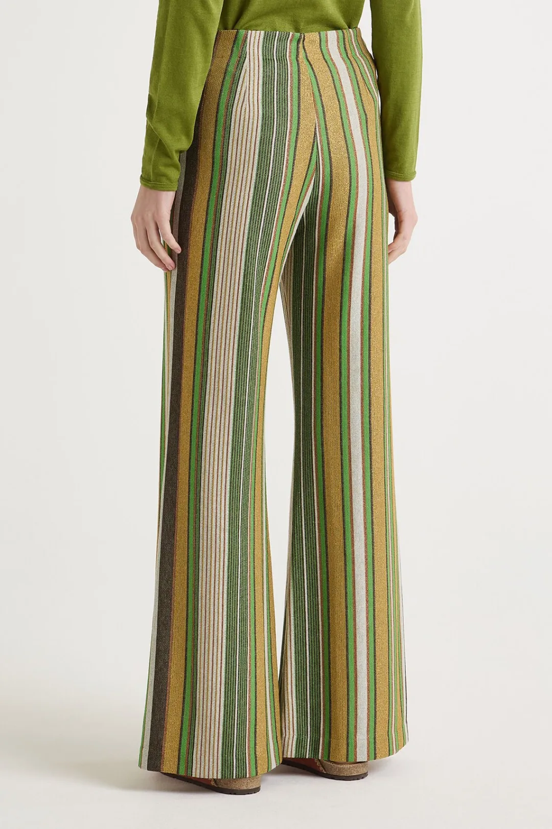 Best Maliparmi PANTALÓN COLORFUL STRIPES Verde
