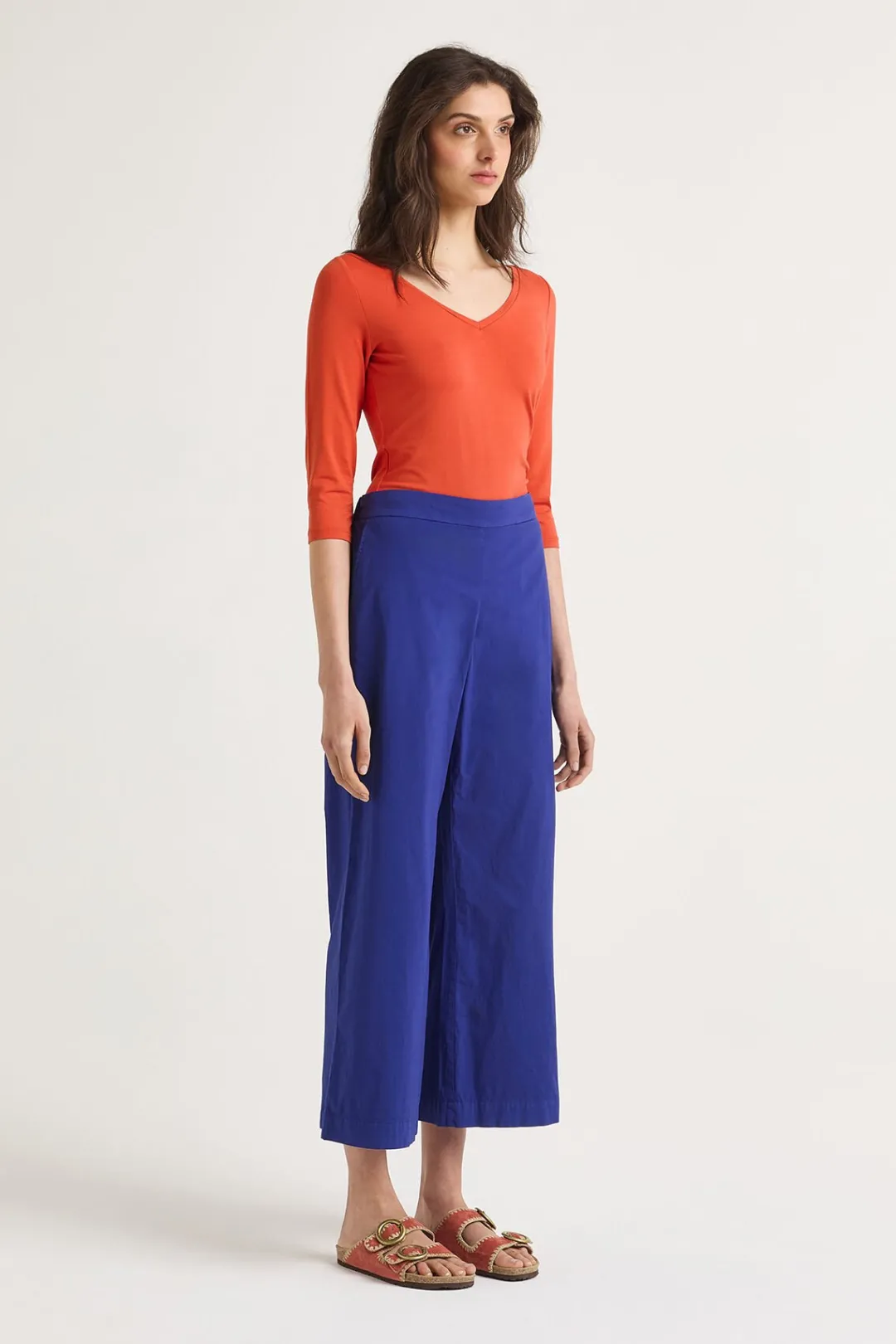 Outlet Maliparmi PANTALÓN DYED COTTON Azul