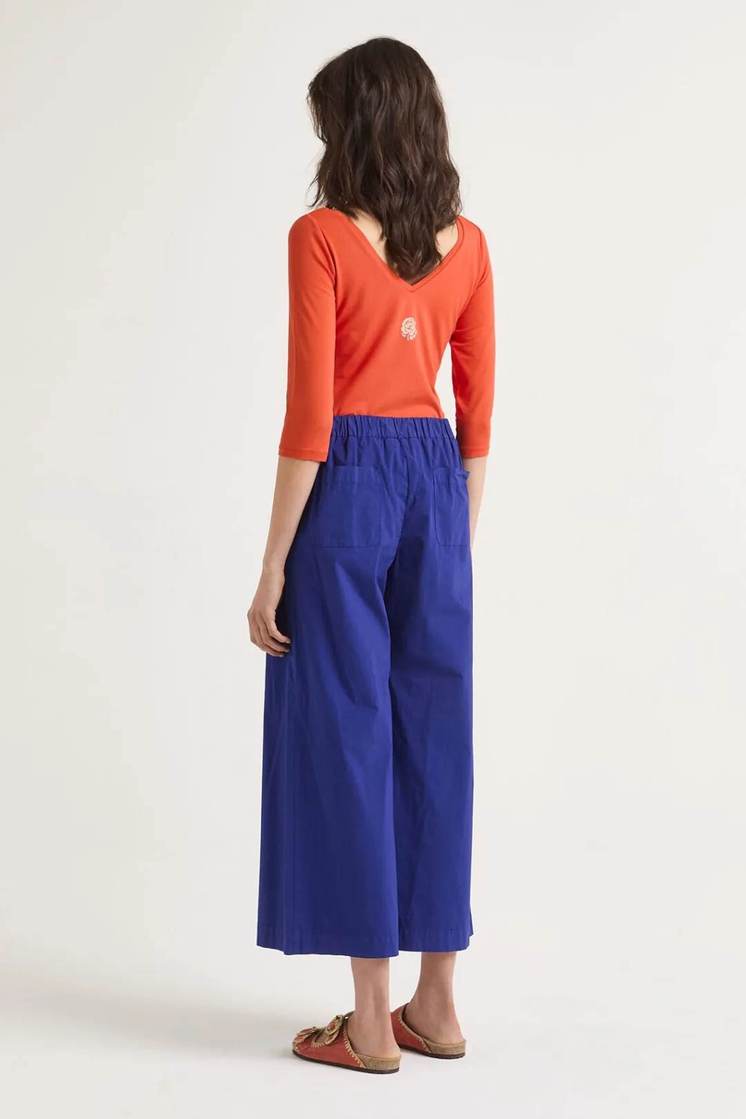 Outlet Maliparmi PANTALÓN DYED COTTON Azul