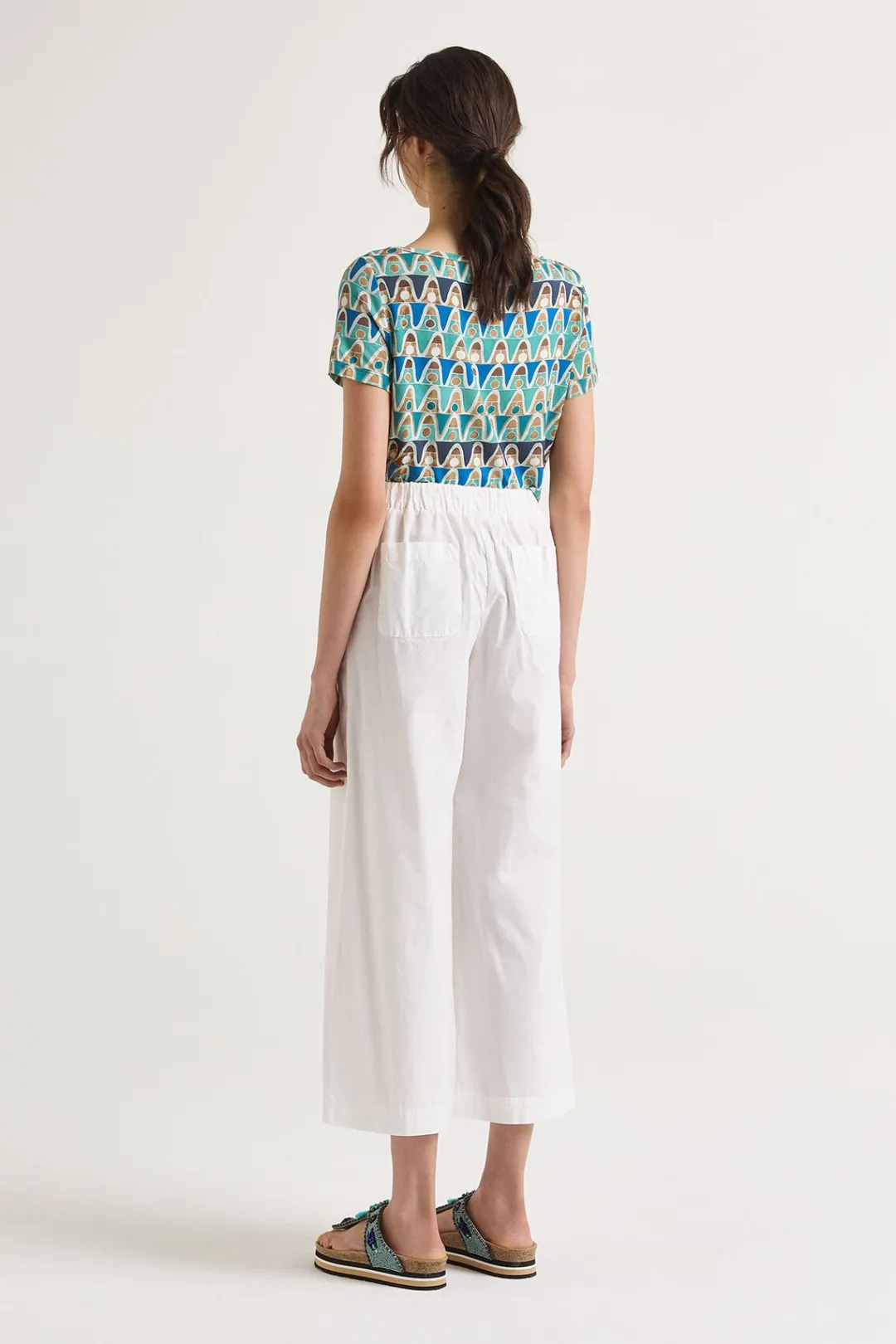 Sale Maliparmi PANTALÓN DYED COTTON Blanco