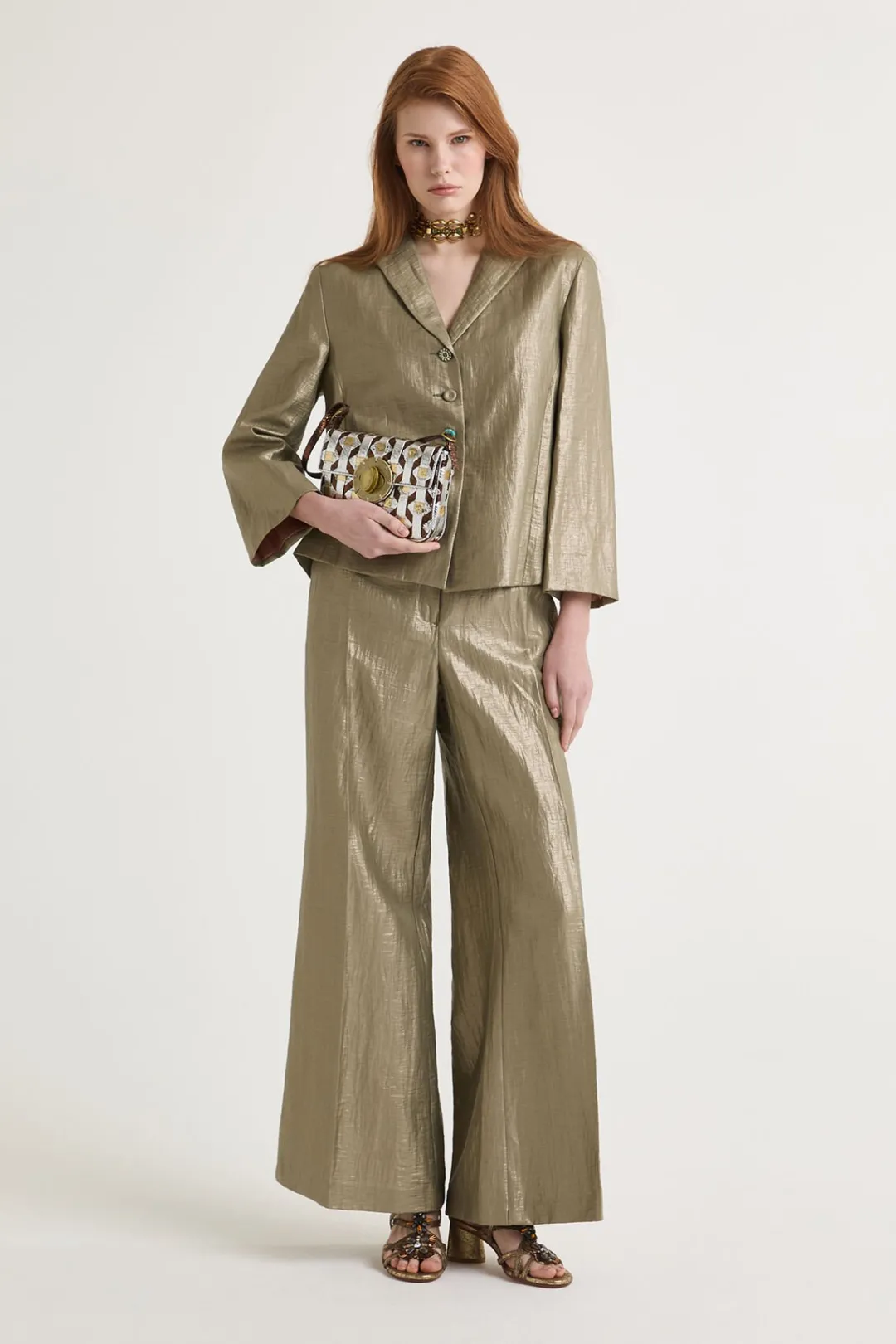New Maliparmi PANTALÓN EXCLUSIVE LINEN Oro