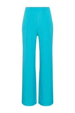 Best Maliparmi PANTALÓN FLUID CREPE Turquesa