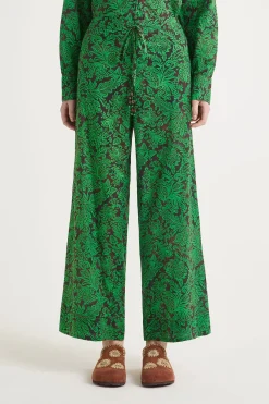 New Maliparmi PANTALÓN MAGICAL FLOWER Marrón