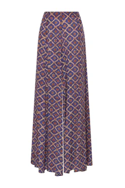 Clearance Maliparmi PANTALÓN MAGNOLIA BATIK Azul