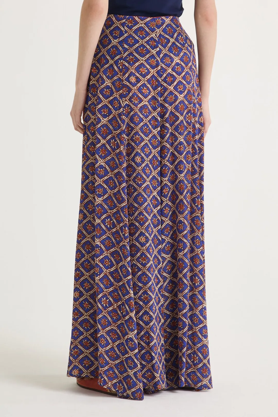 Clearance Maliparmi PANTALÓN MAGNOLIA BATIK Azul